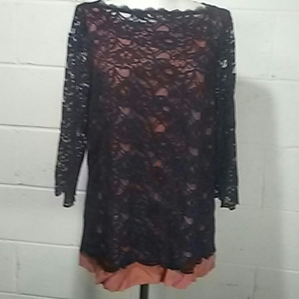 Boden US 12 Lace Blouse Navy